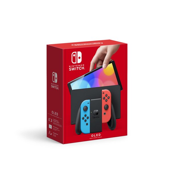 Nintendo Switch™ – OLED Model w/ Neon Red & Neon Blue Joy-Con™